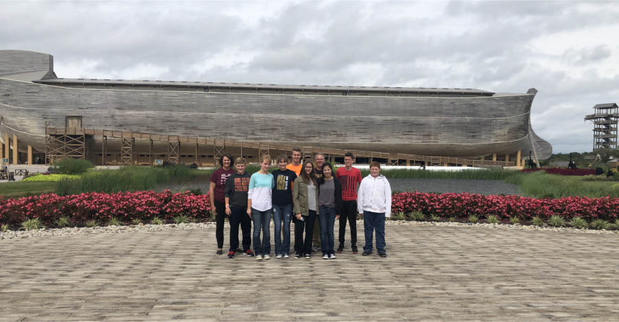 NPCA students pictured in front of Ark